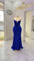 Blue Matron of Honor Dresses for Hire - 4