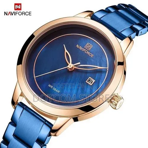 Naviforce Ladies Watch NF 5008 - Gold/Blue - 1