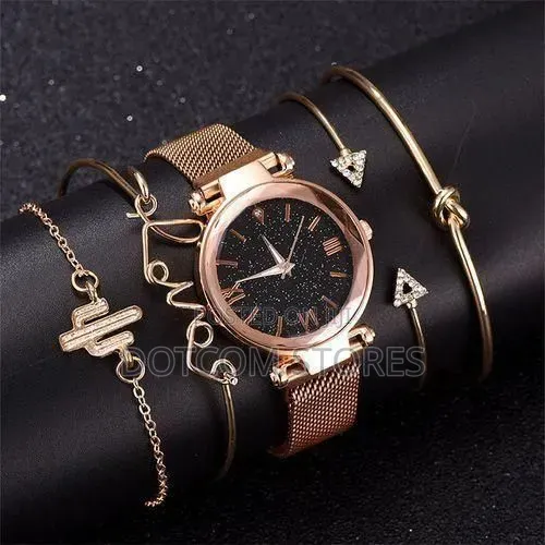 5pcs Set Luxury Women Watches Magnetic Starry - 1