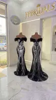 Mermaid Party Dresses for Hire - Black - 1