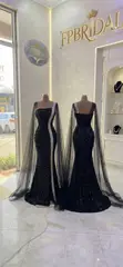Mermaid Party Dresses for Hire - Black - 4