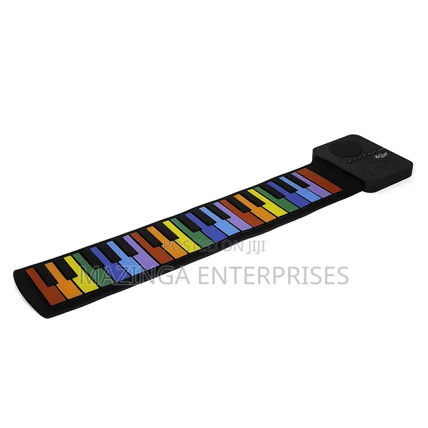 Kids Roll-Up Keyboard Flexible 37-Key Electronic Piano - 1