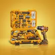 INGCO 165-Piece Tool Set with 20V Cordless Impact Drill - 1