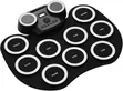 Portable Roll Up Electronic Drum Pad with Speakers & Foot Pedals - 1