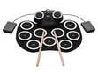 Portable Roll Up Electronic Drum Pad with Speakers & Foot Pedals - 4