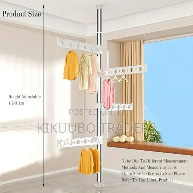 Adjustable Floor to Ceiling Garment Rack - 1