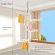 Adjustable Floor to Ceiling Garment Rack - 1
