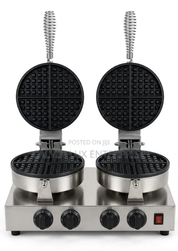 Commercial Double Waffle Maker - Brand New - 1