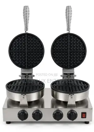 Commercial Double Waffle Maker - Brand New