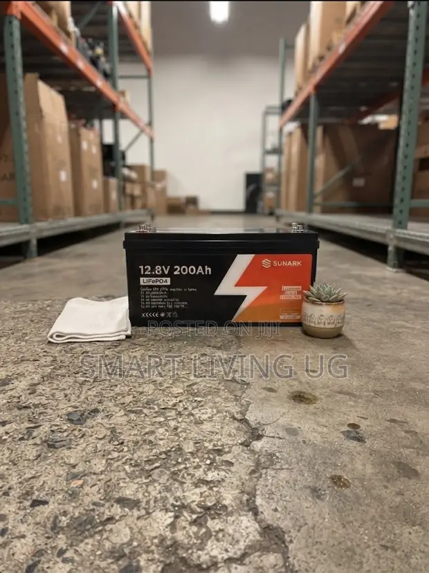 Sunark 12.8V 200Ah LiFePO4 Deep Cycle Battery - Solar Ready - 1