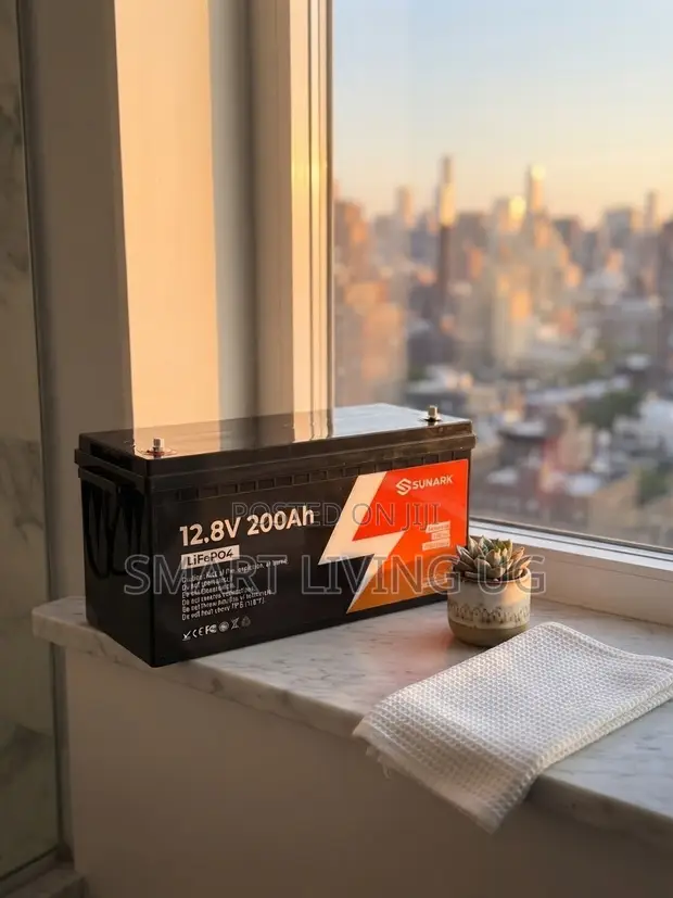 SUNARK 12.8V 200Ah LiFePO4 Battery for Off-Grid Solar - 1