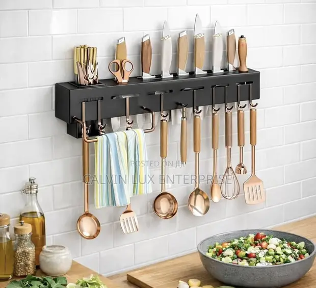 Wall Mount Kitchen Organizer Rack - 1