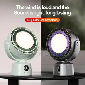 Portable Desktop Fan with Light