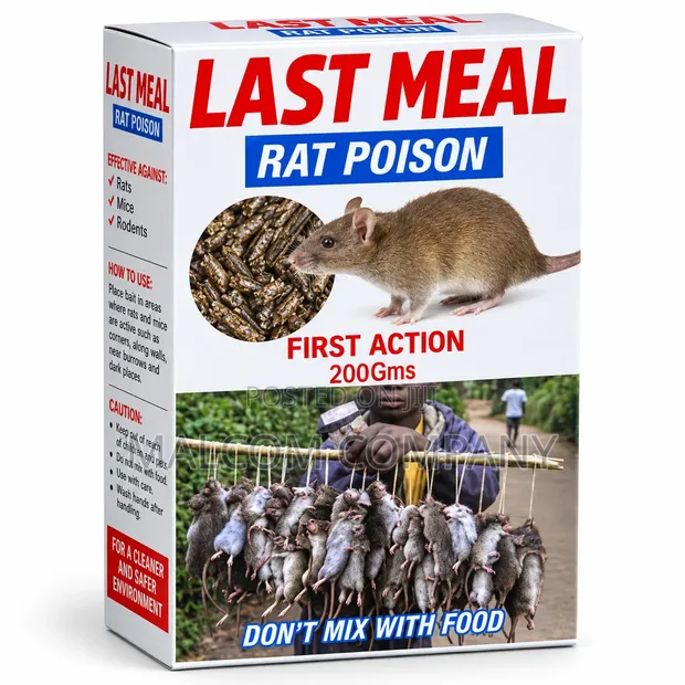 Last Meal Rat Poison 200g - Rodent Control Bait - 1