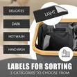 160L Large Laundry Hamper with 3 Sections - 5