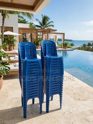 Shiny Blue Events Plastic Chairs