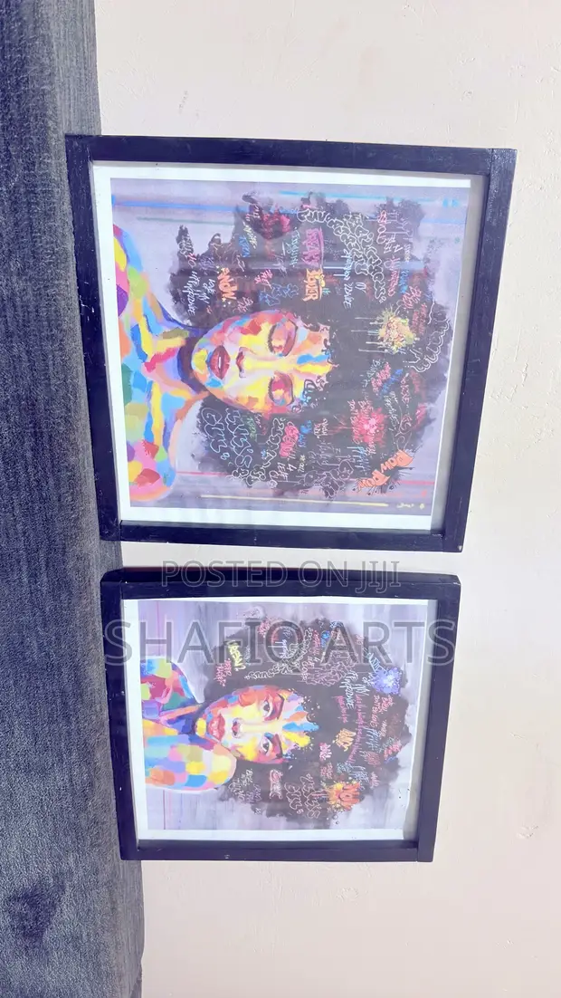 Modern Art Framed Canvas - 1