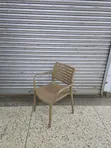 Brand New Stackable Plastic Chairs with Armrests - 3