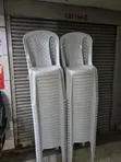 Brand New White Plastic Chairs (Armless) - 1