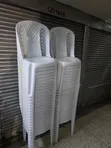 Brand New White Plastic Chairs (Armless) - 3