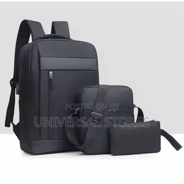 3-in-1 Men's Backpack with USB Charging - 1