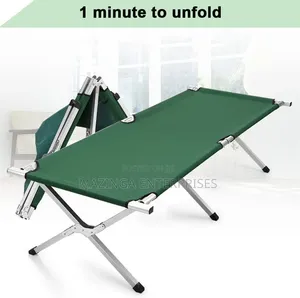 Professional Folding Camp Bed - Green