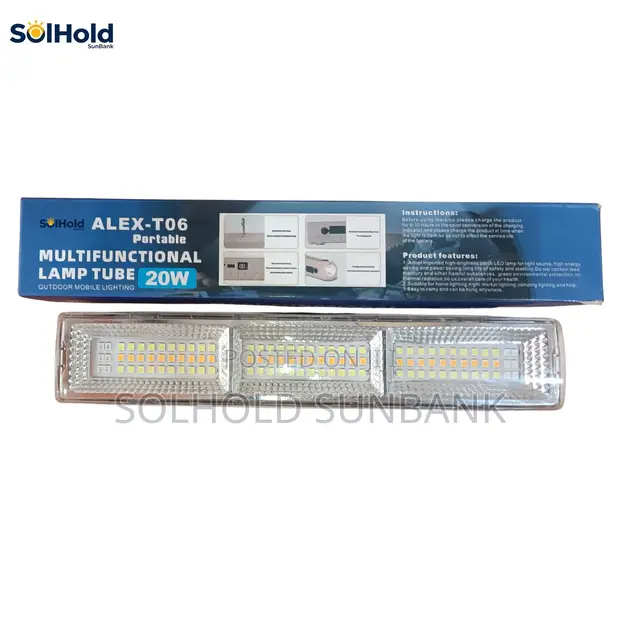 Multifunctional Lump Tube Power Bank with Magnet and LED Flashlight - 1
