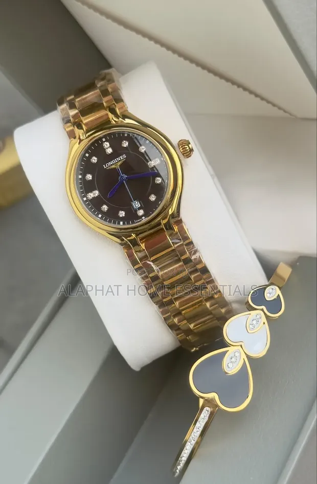Longines PrimaLuna Gold-Tone Diamond Watch - 1