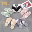 Fluffy Braided Faux Fur Slide House Slippers - 2