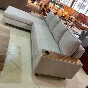 Brand New White L Sofa Set