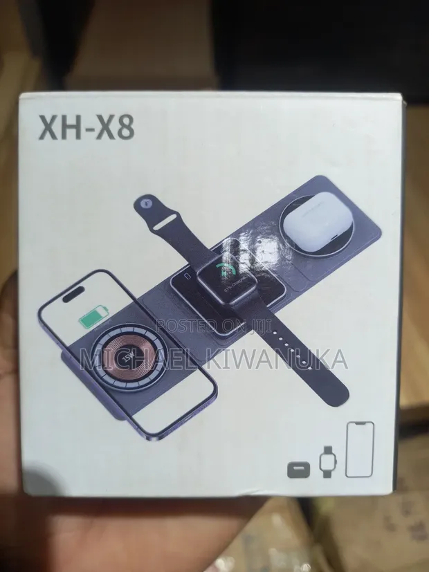 XH-X8 3-in-1 Foldable Wireless Charger - 1