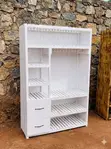 Wooden Open Closet - White - 1