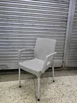 Executive Outdoor Plastic Chairs with Armrests - 1