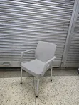 Executive Outdoor Plastic Chairs with Armrests - 2