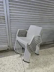 Executive Outdoor Plastic Chairs with Armrests - 3