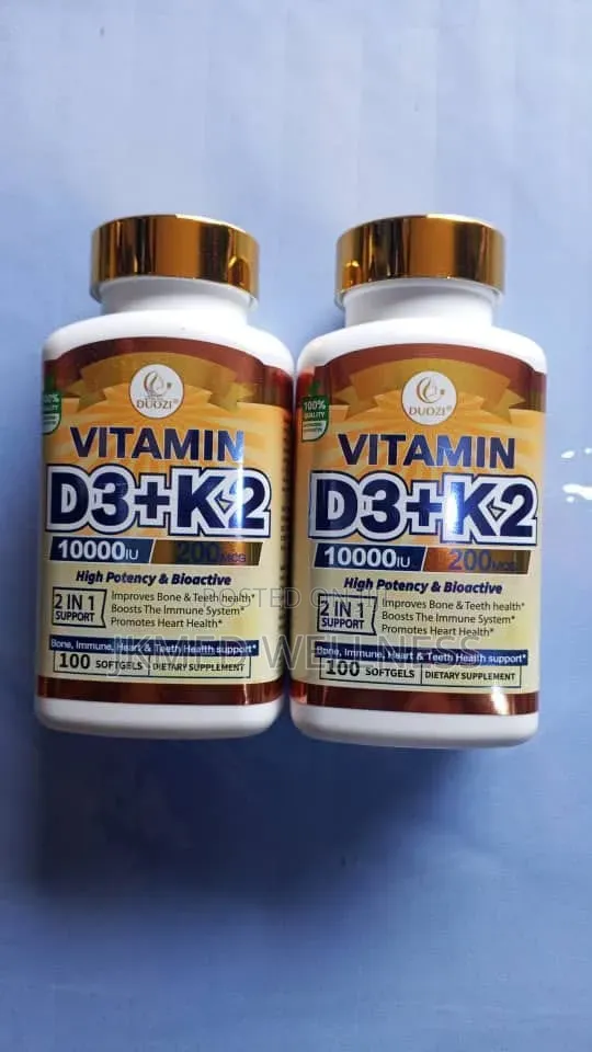 Douzi Vitamin D3 + K2 Softgels - 100 Count - 1