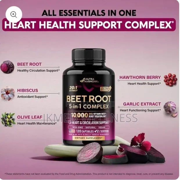 NutraHarmony Beet Root 5-in-1 Complex 120 Caps - 1