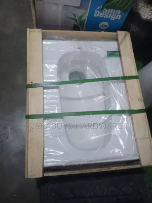 Heavy Duty Squatting Pan with Trap - Brand New