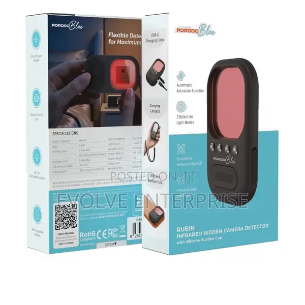 Porodo Blue Rubin Infrared Hidden-Camera Detector - 1