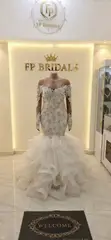 High Neck Wedding Dress for Hire - 2