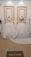 Round Long Sleeves Gown for Hire - 1