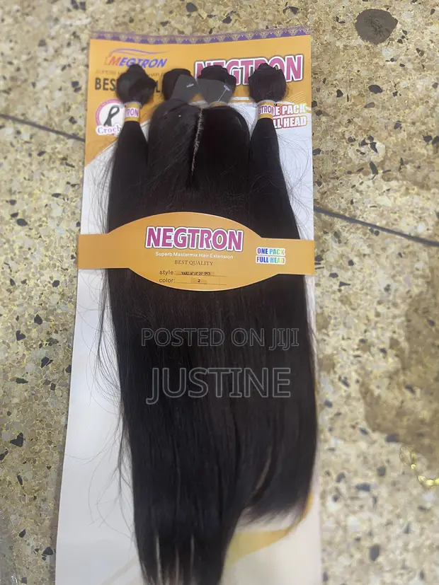 Natural Yaki Straight Hair Weave - 1