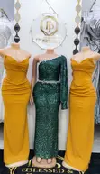 Mustard Bridesmaids Dresses for Hire - 2