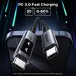 UGREEN Uno USB-C to USB-C 100W Fast Charging Cable 2m - 3