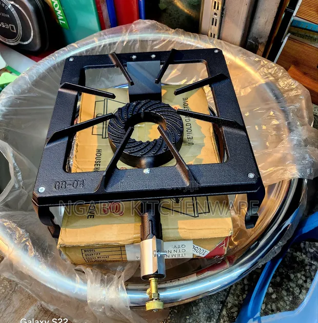 Heavy-Duty Single Burner Cast Iron Gas Stove - 1