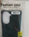 Huawei Nova 10 Green Leather Back Case - 1