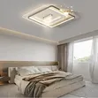 Modern 2-in-1 LED Ceiling Fan Light with Remote - 2