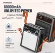 Porodo Laros 80000mAh Solar Power Bank - 2