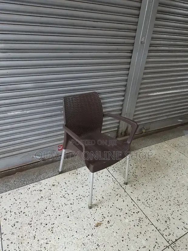 Imported Stacking Plastic Chairs - Brown - 1