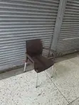 Imported Stacking Plastic Chairs - Brown - 2